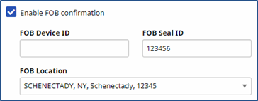 Associated Address with FOB Device
